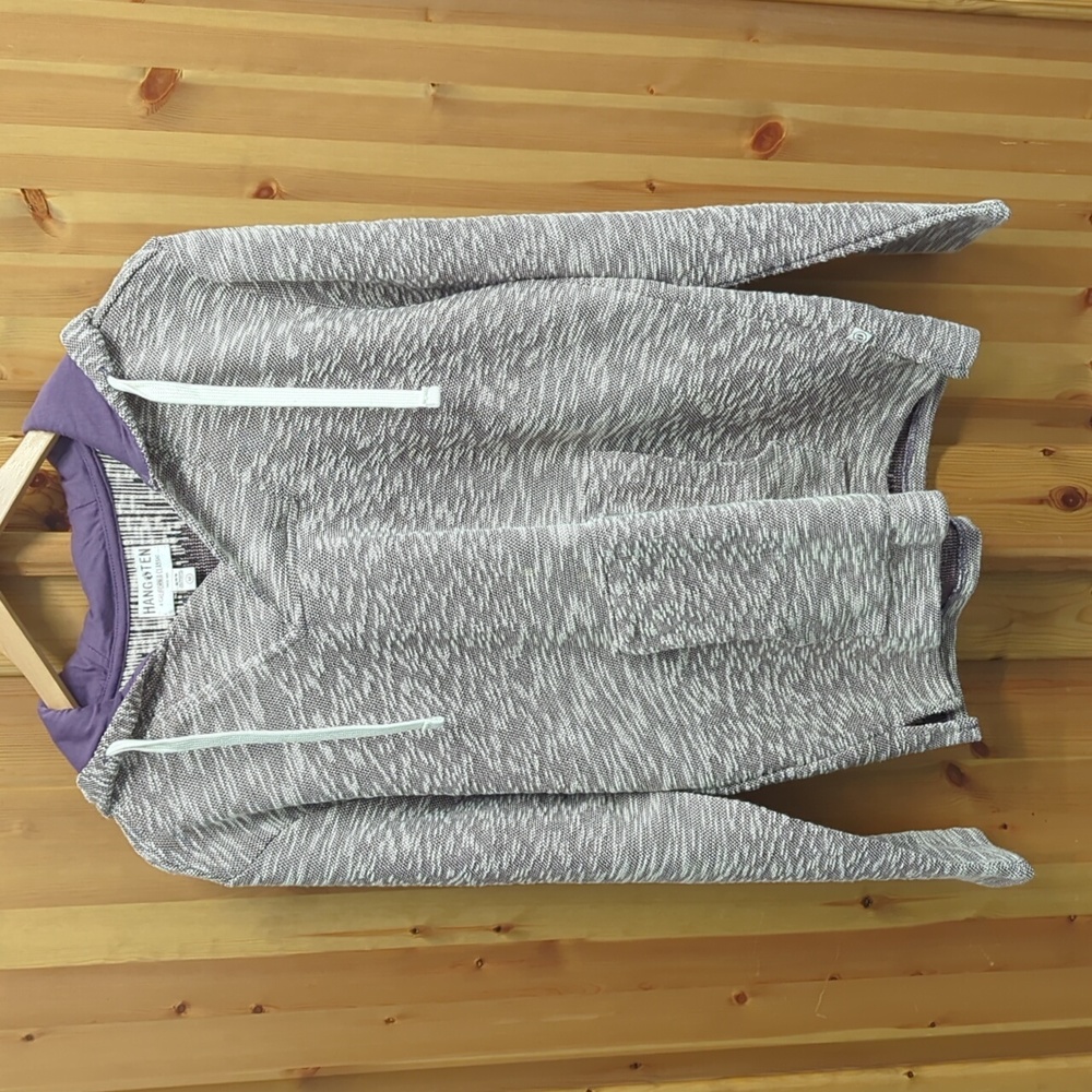 Hang Ten hoodie pullover purple and white blended